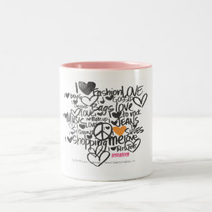 Grafittiorange Två-Tonad Mugg