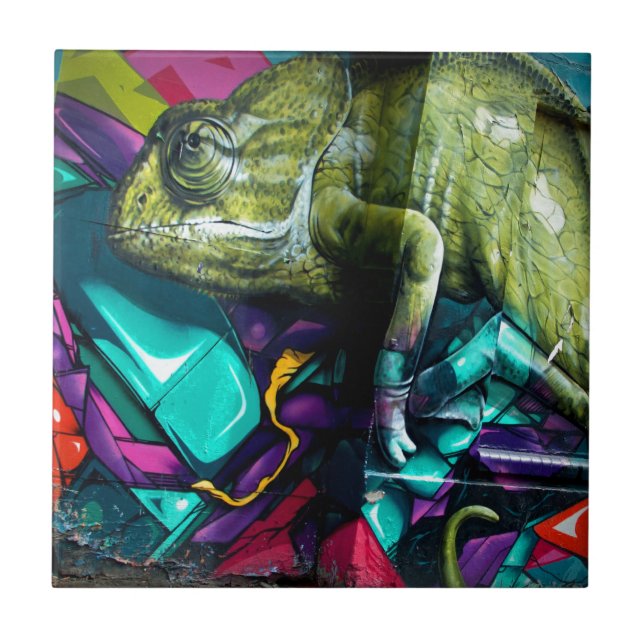 Grafittireptil Kakelplatta (Framsidan)