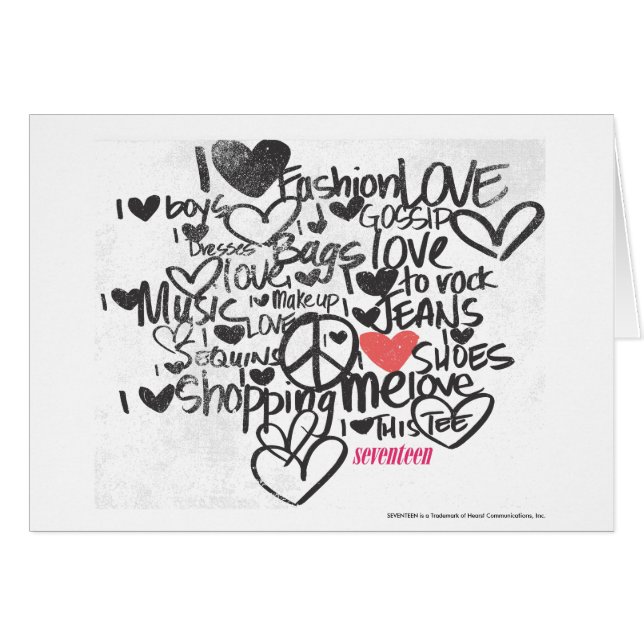 Grafittirosor Hälsningskort (Framsidan Horizontal)