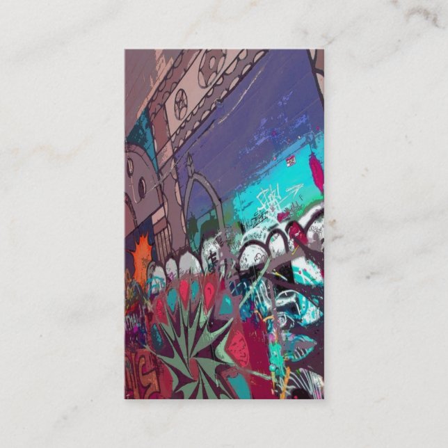 Grafittisalong Visitkort (Framsida)