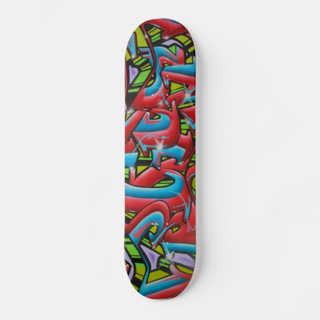 Grafittiskridskon stiger ombord mini skateboard bräda 18,5 cm (Framsida)