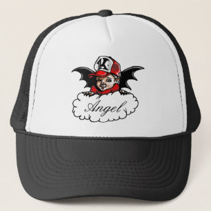 Grafittitecken - ängel - truckerkeps