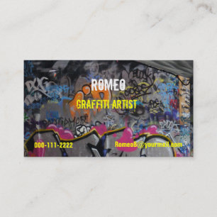 Grafittivisitkort Visitkort