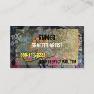 Grafittivisitkort Visitkort