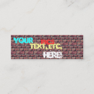 Grafittivisitkortar Mini Visitkort