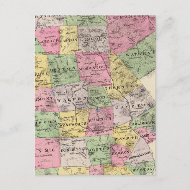 Grafton County, NH Vykort (Framsida)