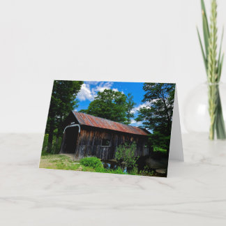 Grafton Covered Bridge Greeting Card Kort