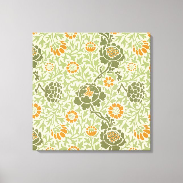 Grafton Mönster (av William Morris) Canvastryck (Framsida)