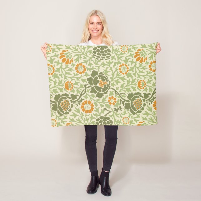 Grafton Mönster (av William Morris) Fleecefilt (På plats)