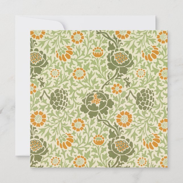 Grafton Mönster (av William Morris) Kort (Framsida)