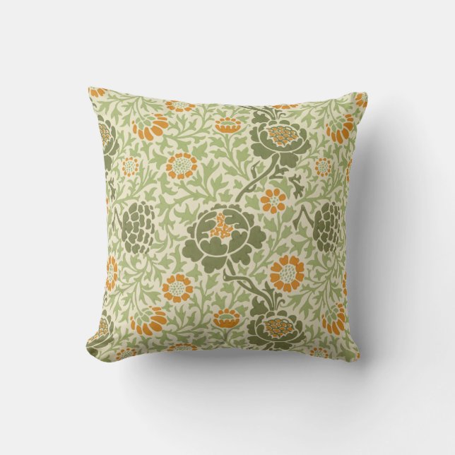 Grafton Mönster (av William Morris) Kudde (Framsida)