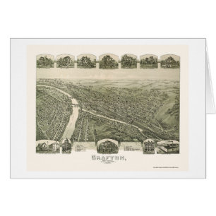 Grafton panorama- karta för WV - 1898 Hälsningskort