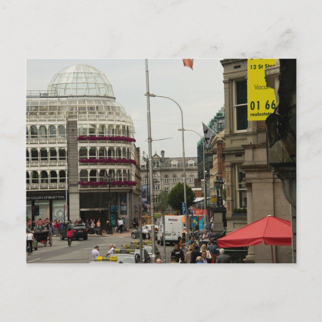 Grafton Street Dublin Ireland Vykort (Framsida)