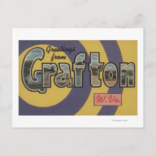 Grafton, Väster Virginia - Large Brev Scenes Vykort
