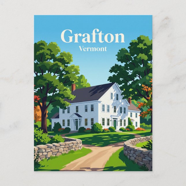 Grafton, Vermont USA Vykort (Framsida)