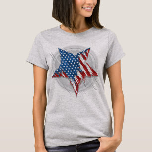 Grafulli American Flagga Star T Shirt