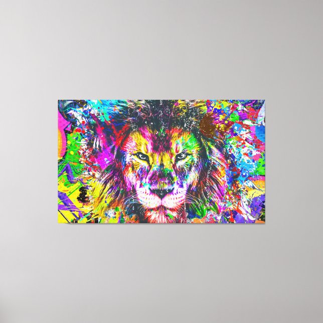 Grafulli Lejon Canvastryck (Framsida)