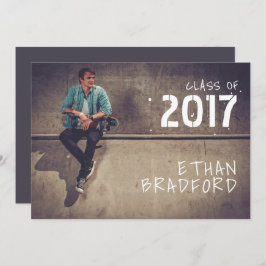 Grafulli Stil Guy Photo Studentfest Inbjudningar