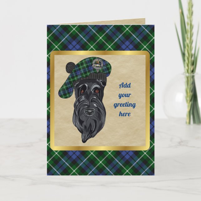 Graham Badge & Tartan Personlig Card Kort (Framsida)
