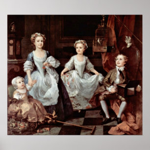 Graham children(porträtt) av William Hogarth Poster