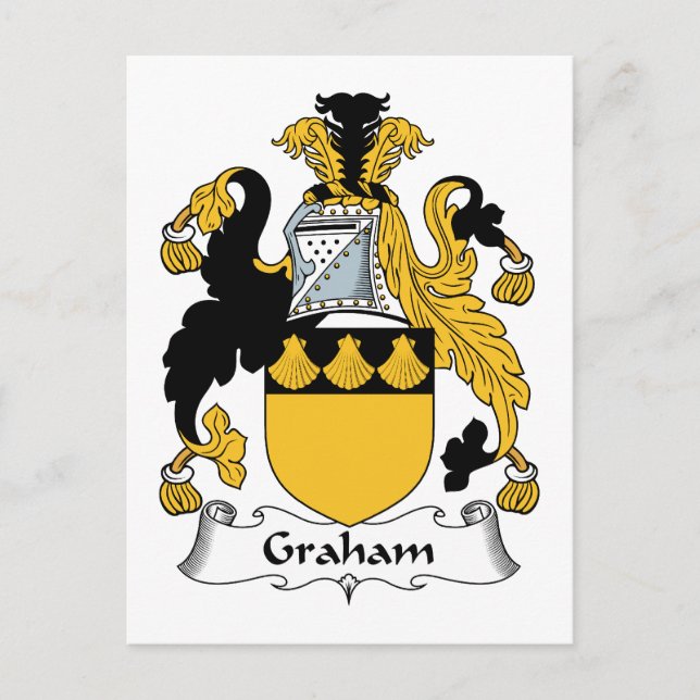 Graham Family Crest Vykort (Framsida)