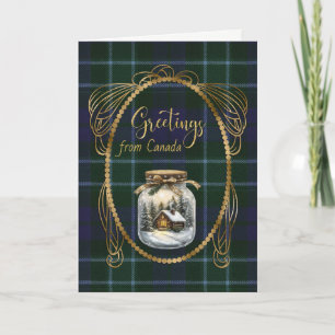 Graham Menteith Scottish Tartan Hälsning Helgkort
