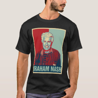 Graham Nash Retro Hope Stil Gift for Fläkt T Shirt