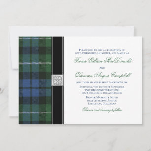 Graham of Montrose Ancient Tartan Celtic Bröllop Inbjudningar