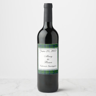 Graham Scottish Bröllop Vin etikett