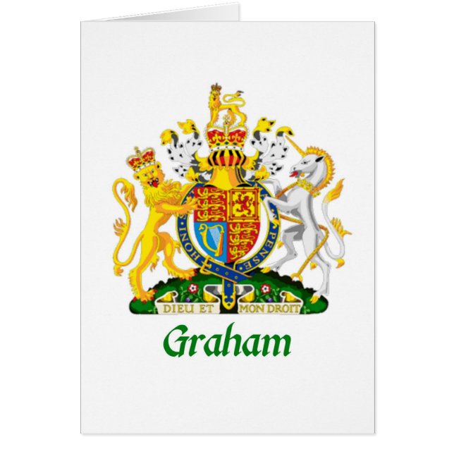 Graham skyddar av Storbritannien Hälsningskort (Framsidan)