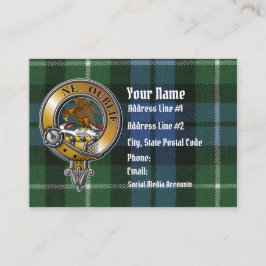 Graham Tartan & Badge Visitkort