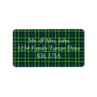 Graham Tartan Label Adressetikett