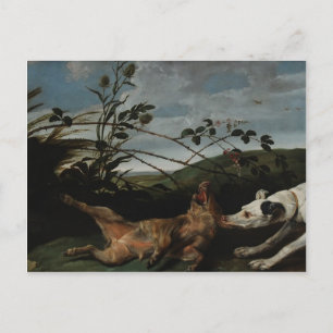 Gråhund fångar ett vildsvin av Frans Snyders Vykort
