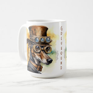 Gråhund Steampunk Hund Kaffemugg