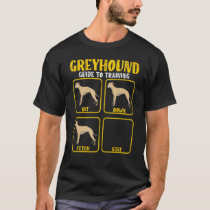 gråhund whippet hundträningsguide för greyhound t shirt