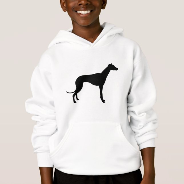 Gråhundssilhuett T Shirt (Framsida)