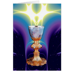 GRAIL/CHALICE OF HELIGA MASS HÄLSNINGSKORT