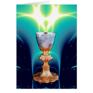 GRAIL/CHALICE OF HELIGA MASS HÄLSNINGSKORT
