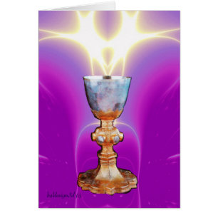 GRAIL/CHALICE OF HELIGA MASS HÄLSNINGSKORT
