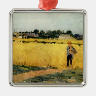 Grain Fält (av Berthe Morisot) Julgransprydnad Metall