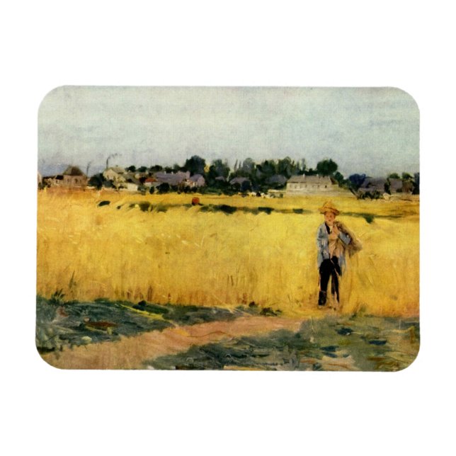 Grain Fält (av Berthe Morisot) Magnet (Horisontell)