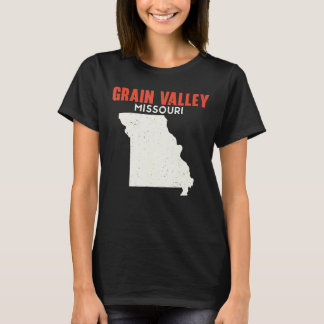 Grain Valley Missouri Förenta staterna State Ameri T Shirt