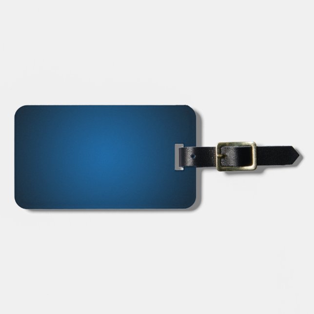Grainy Blue-Black Vignette Bagagebricka (Horisontell Framsida)