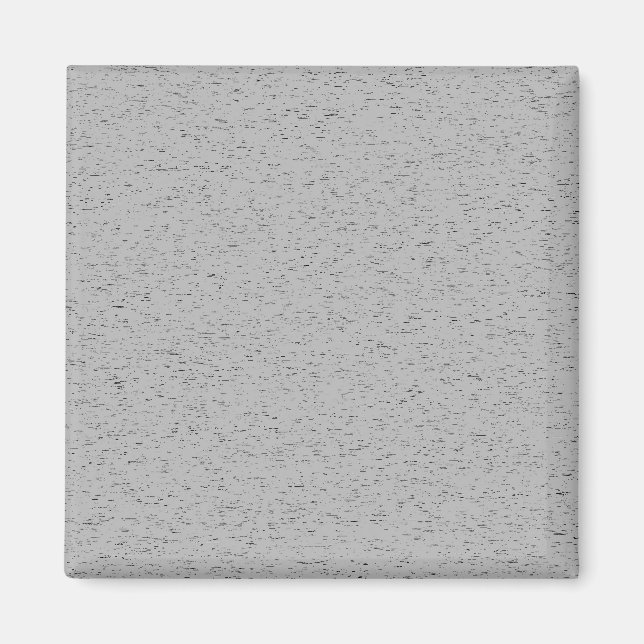 Grainy Plain Grått Färg Design Magnet (Framsidan)