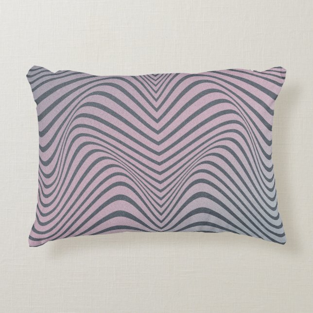 Grainy psychedelic background. Zebra stripe patter Prydnadskudde (Framsidan)