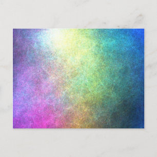 Grainy Rainbow Abstrakt Vykort