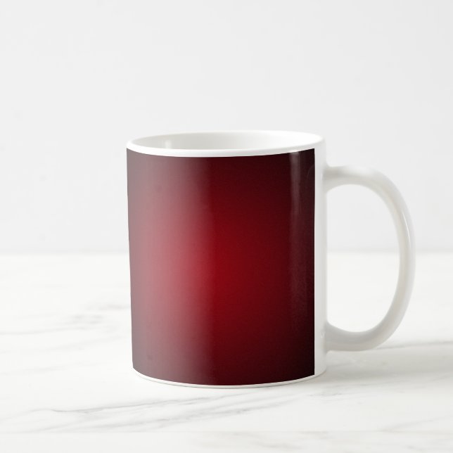 Grainy Red-Black Vignette Kaffemugg (Höger)