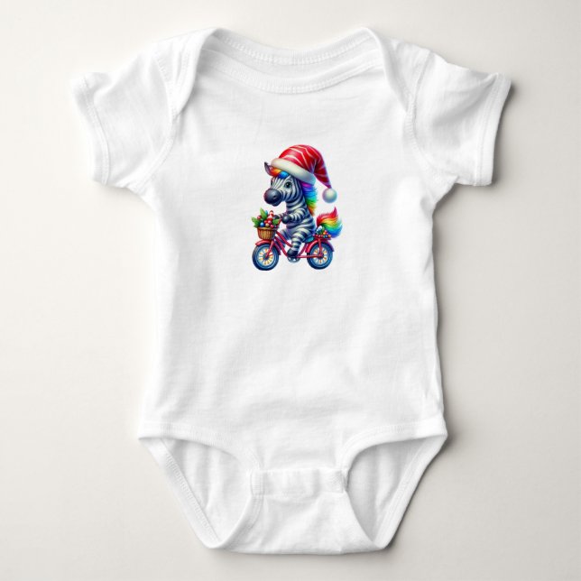 Graktsam jul Zebra T Shirt (Framsida)