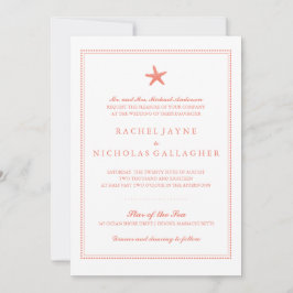 Graktsam stjärnfisk | BRÖLLOP Inbjudningar