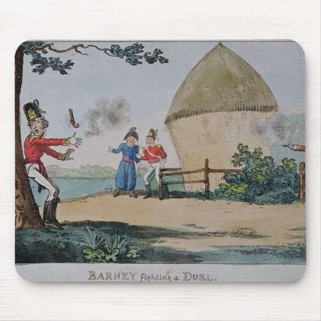 Gräl som slåss en duell musmatta (Framsidan)